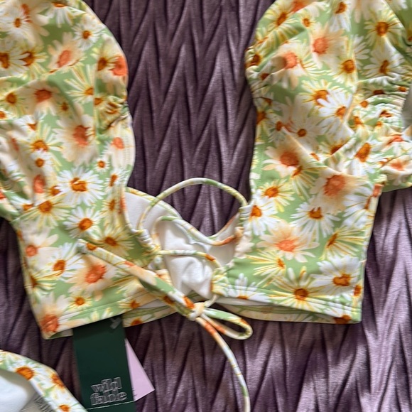 Wild Fable Floral Bikini Set - Green and Orange - Picture 6 of 7